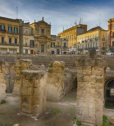 Lecce historiske sentrum: Amfiteater og Sant'Oronzo-plassen