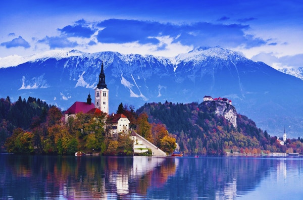 Bledsjøen i Slovenia.