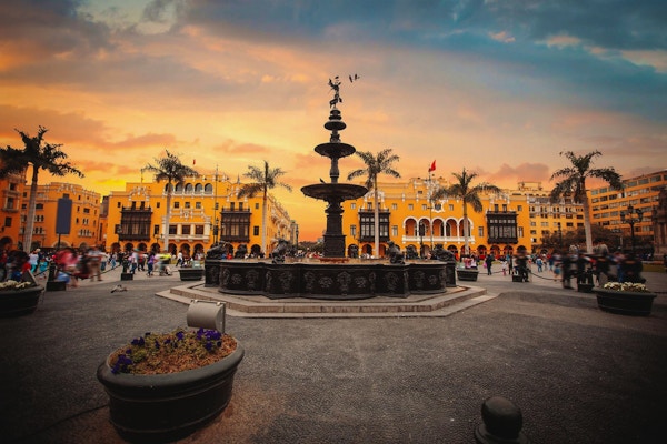 Det gamle sentrum i Lima