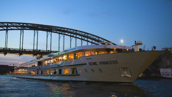 Utsikt mot skipet MS Seine Princess