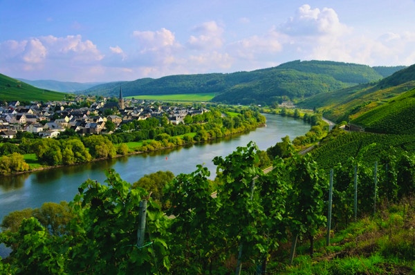 Moselle-elven i Frankrike