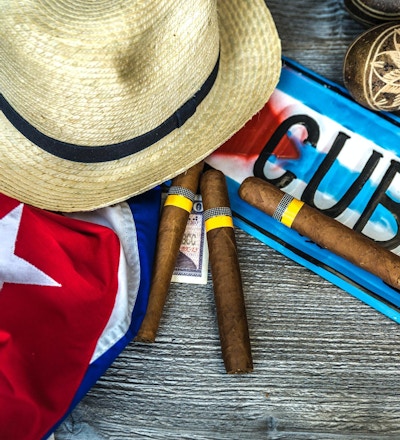 Kubansk konseptbord over noen relaterte elementer