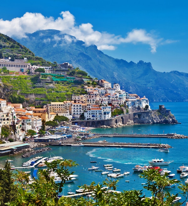 Utsikt over vakre Amalfi.