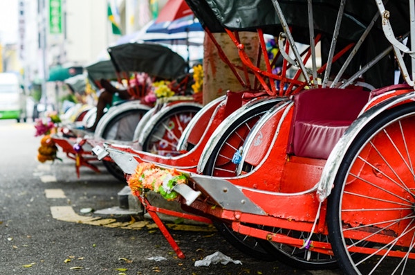 Vintage Trishaw i Pahang, Malaysia.