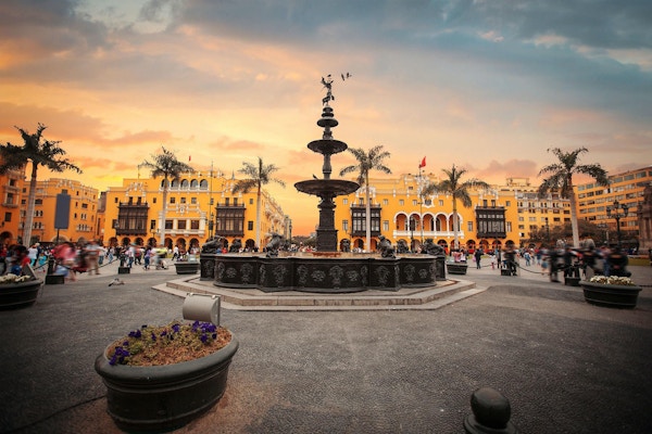 Det gamle sentrum i Lima har mange flotte attraksjoner og monumenter.