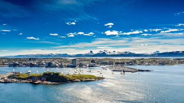 Panoramabilde over Bodø havn