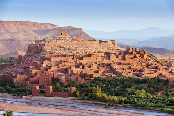 En marokkansk landsby som huser berberfolket, et urfolk som lever i Marokko