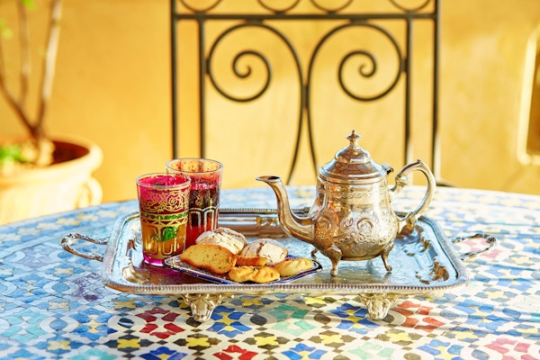 En marokkansk te- sermoni er en flott opplevelse.