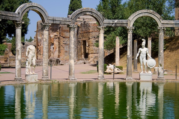 Canopus av Hadrians villa i Tivoli, Italia.