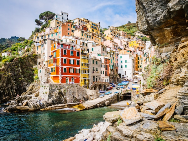 Riomaggiore utsyn - Cinque Terre, Italia