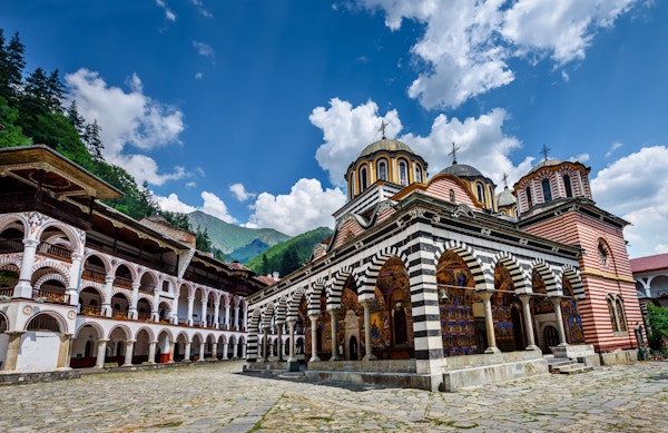 Rila kloster, et berømt kloster i Bulgaria.