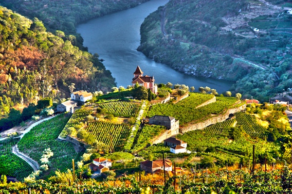 Landskap i Douro-dalen, Portugal