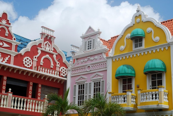 Hus i Oranjestad, Aruba.