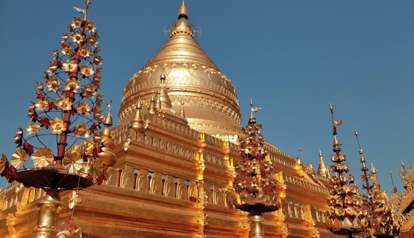 Shwezigon Pagoda er et av de største religiøse stedene i Bagan