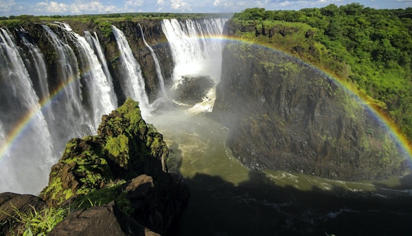 Victoriafallene i Zimbabwe.