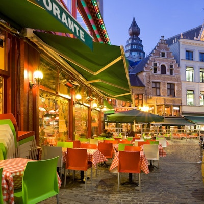 Italiensk restaurant i Antwerpen, Belgia