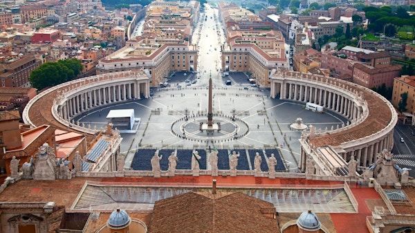 Utsikt over Petersplassen, Roma