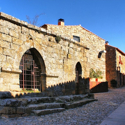 Den historiske landsbyen Castelo Rodrigo i Portugal