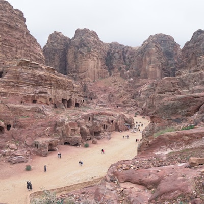 Petra valley jordan caves
