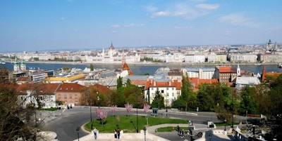 Utsikt over Budapest og Donau