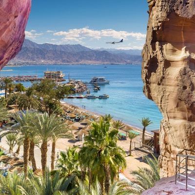 Eilat er et rolig sted som er et veldig populært tropisk tilfluktssted for israelske og europeiske turister.