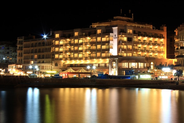 Hotell Calypso etter solnedgang