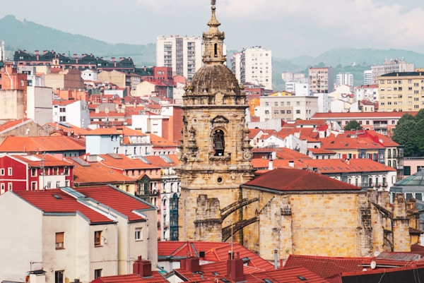 utsikt over Bilbao by, Spania, reisemål
