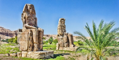 Colossi of Memnon, Valley of Kings, Luxor, Egypt, 2012 år