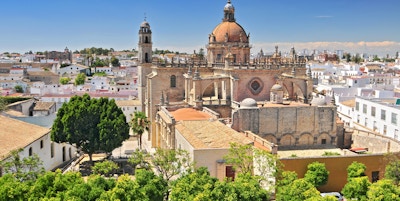 Katedralen i Jerez de la Frontera, Cadiz-provinsen, Andalucia, Spania.