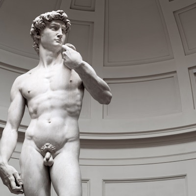 Statuen av Michelangelos David.