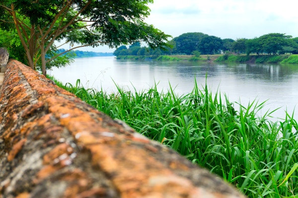 Utsikt over Magdalena-elven i Mompox, Colombia