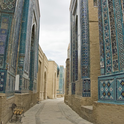 Arkitektur fra en gammel sivilisasjon i Usbekistan