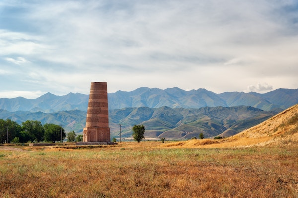 Burana Tower nær Bishkek, Kirgisistan, tatt i august 2018