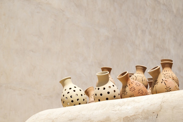 Keramikk på markedet i Nizwa, Oman