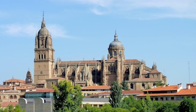 Utsikt over katedralen i Salamanca.