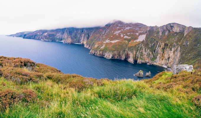 Slieve League, klipper ved Atlanterhavskysten i County Donegal, Irland