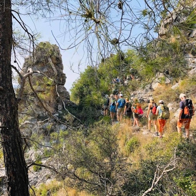 Turgåere i fjellene på Nord-Kypros