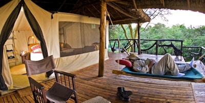 Basecamp Masai Mara i Kenya.