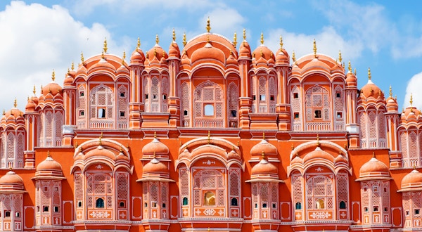 Hawa Mahal palace (Palace of the Winds) i Jaipur, Rajasthan. India.