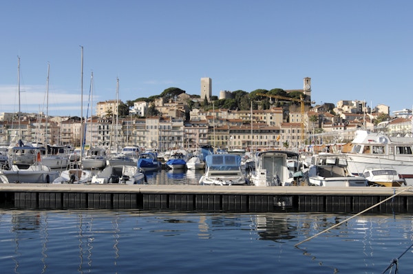 Gamle havnen i Cannes, Frankrike.