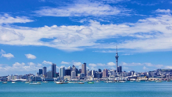 Auckland er en livlig havneby