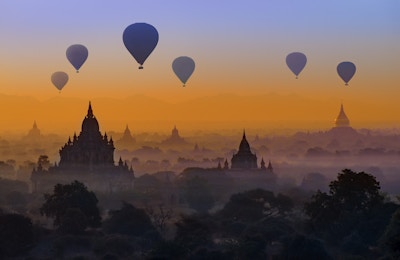 Bagan solnedgang