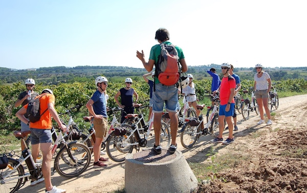 Besøk hos cavaprodusenten Codorniu og sykkeltur langs vinranker